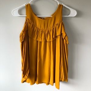 Anthropologie Cold-Shoulder Blouse